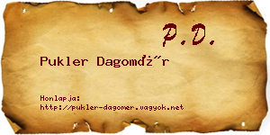 Pukler Dagomér névjegykártya